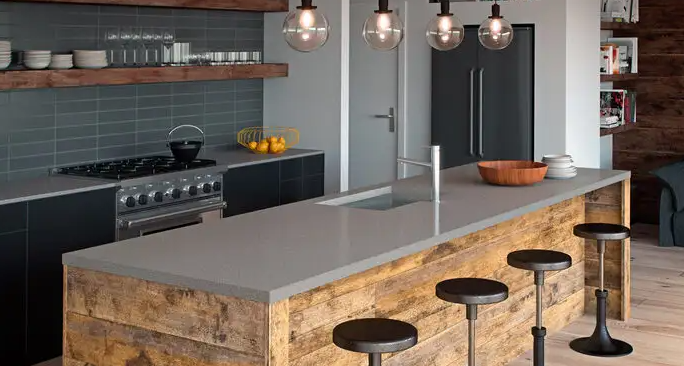Concrete-Look Quartz
Kitchen Granite Marble Quartz Natural Stone Installation Kitchen Countertop Granite Countertops Quartz Countertops Granite Installers Quartz Installers Granite Repair Stone Repair Services Woodbridge Fredericksburg Stafford Charlottesville Northern Virginia NoVa