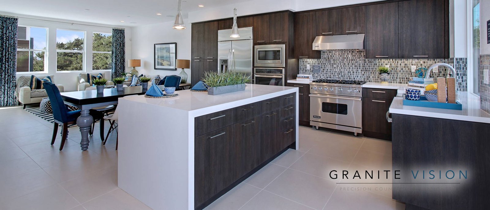 Arctic White Quartz in a kitchen