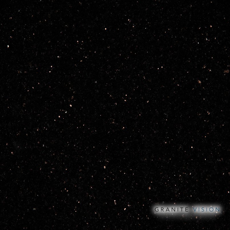 Black Galaxy Granite countertop slab