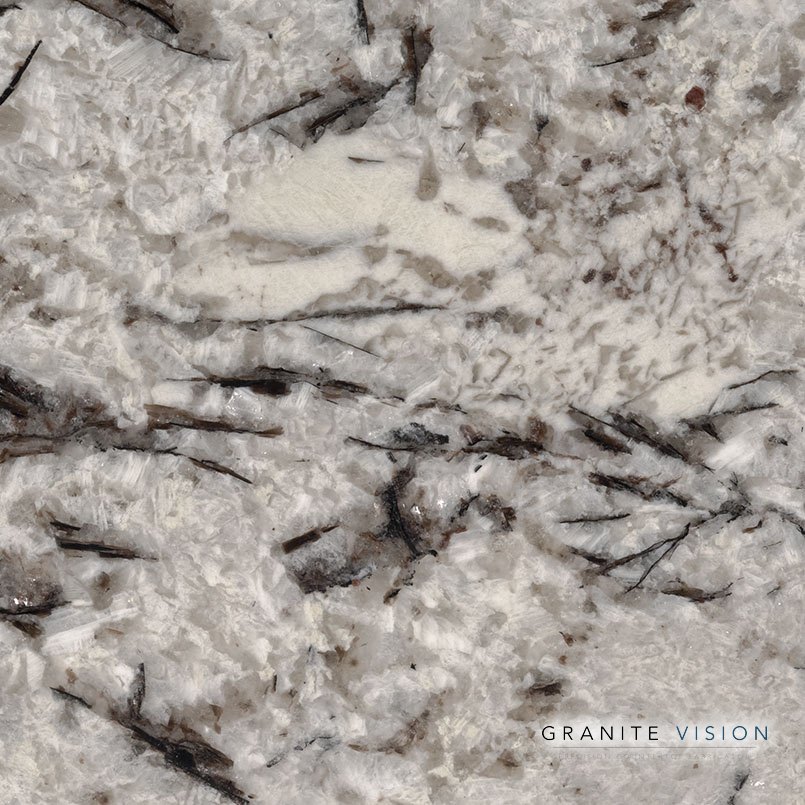 Delicatus White Granite countertop slab