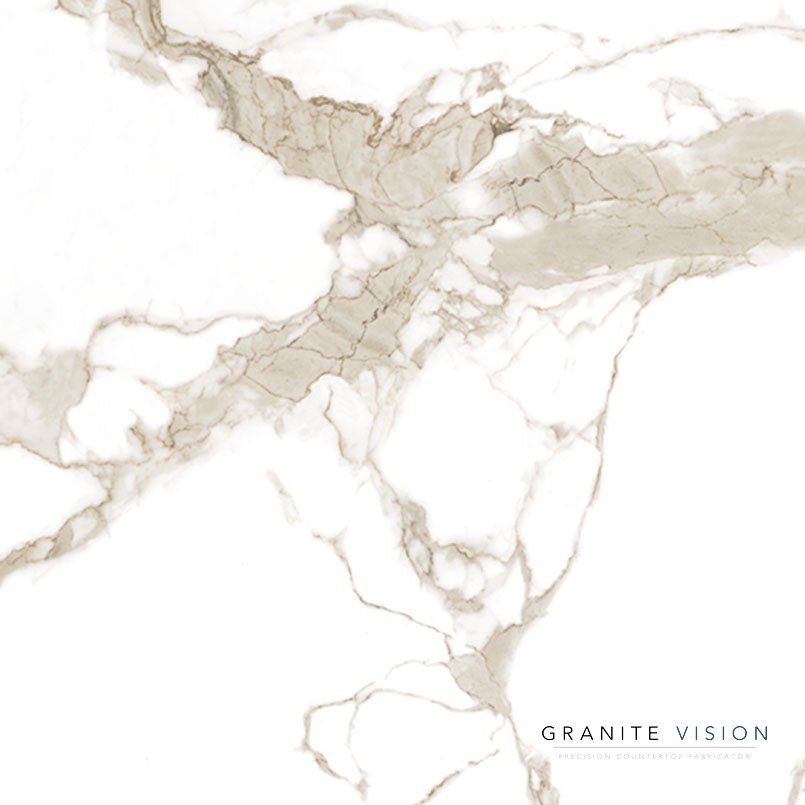 Statuario Gold Porcelain countertop slab